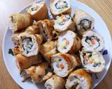 ササミの巻き巻き焼き作り方8写真