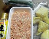 生姜たっぷりとり肉団子とたけのこの煮物作り方1写真