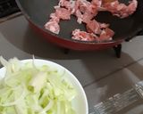 キャベツと豚肉の沙茶醤炒め作り方3写真