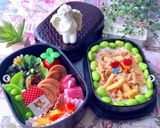 4月23日　チキン南蛮弁当　詰め方作り方1写真
