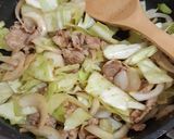 キャベツと豚肉の沙茶醤炒め作り方5写真