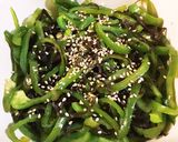 ノンオイル塩昆布ピーマン作り方4写真