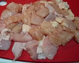 鶏むね肉と竹輪とオニオンの煮しめ作り方1写真