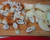 鶏むね肉と竹輪とオニオンの煮しめ作り方2写真
