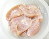 柔らか鶏むね肉の天ぷら。大葉★とり天作り方6写真
