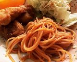 弁当のおかず☆ケチャップあまあまスパ作り方2写真