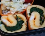 ほうれん草の薄焼き卵巻き作り方6写真
