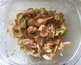 レンジで♪鶏キャベツのケチャップ味噌煮作り方3写真