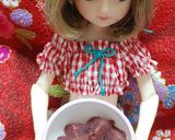 リカちゃんサイズ♡鶏レバーの煮付けꕤ*.作り方3写真