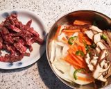 ハンパ野菜で肉豆腐作り方2写真