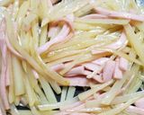 じゃがいもと魚肉ソーセージのきんぴら♪作り方5写真