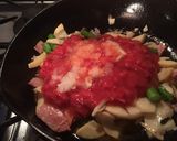 筍とアスパラ ベーコンのトマトパスタ作り方8写真
