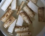 圧力で柔らか昆布とゴボウ煮作り方1写真