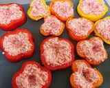 パプリカでお花ハンバーグ作り方3写真