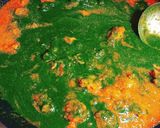 ほうれん草と色々葉野菜のチキンカレー作り方6写真
