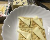 チーズクラッカー(カプレーゼに似せて、作り方3写真