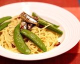 オイルサーディンとエンドウのパスタ作り方6写真
