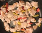 調味料１つ！胸肉ポン酢炒めP:35.2g作り方4写真
