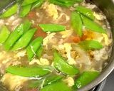 豚肉とトマトのかき玉スープ作り方3写真