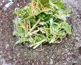 水菜のパリパリ胡麻サラダ＊和えるだけ作り方3写真