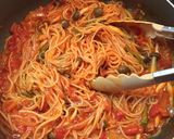 フライパン1つで作るトマトソースパスタ作り方5写真