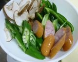 夏野菜・ソーセージのケチャップ炒め♪作り方1写真