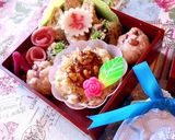 4月24日　ミニお重弁当　詰め方　その１作り方7写真