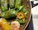 ピーマンの肉ずめとハンバーグ作り方15写真