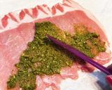 薄切り豚ロース肉のバジルチーズ巻き作り方3写真