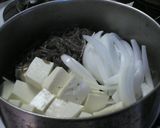豆腐のスキヤキ風煮物作り方1写真