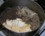 豆腐のスキヤキ風煮物作り方4写真