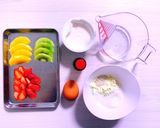 低糖質&低脂質！オープンフルーツサンド作り方1写真