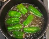 煮るピーマン肉詰め作り方6写真