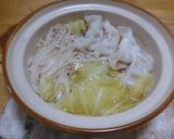 一人鍋でごまラー油餃子鍋作り方3写真