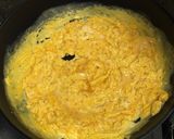 小松菜とキクラゲと炒り卵の沙茶醤炒め作り方3写真