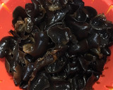 小松菜とキクラゲと炒り卵の沙茶醤炒め作り方1写真