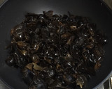 小松菜とキクラゲと炒り卵の沙茶醤炒め作り方4写真