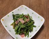あすっことベーコンのニンニクオイル炒め作り方5写真