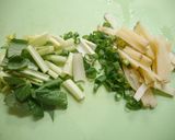 簡単！やせるお味噌汁☆筍小松菜作り方1写真