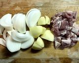 鶏肉とコーンのチーズクリームシチュー作り方1写真