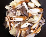 竹の子・わらび・ごぼう天の山菜きんぴら作り方3写真