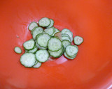 大豆ときゅうり・大葉のわさびマヨ和え♪作り方1写真