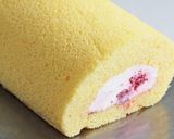 ライチ&ラズベリー♔特選ロールケーキ作り方31写真