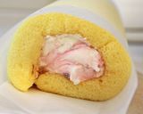 ライチ&ラズベリー♔特選ロールケーキ作り方27写真