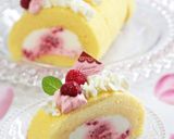 ライチ&ラズベリー♔特選ロールケーキ作り方36写真