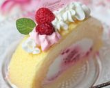 ライチ&ラズベリー♔特選ロールケーキ作り方39写真