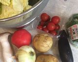 トマトと大葉たっぷり野菜の食べるスープ♪作り方2写真