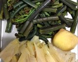 春に＊筍とわらびの生姜酢味噌和え作り方1写真
