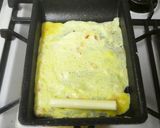 朝食&お弁当に♪チーズ巻きベーコン卵焼き作り方3写真
