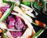 たけのこと牛肉のオイスターソース炒め作り方4写真
